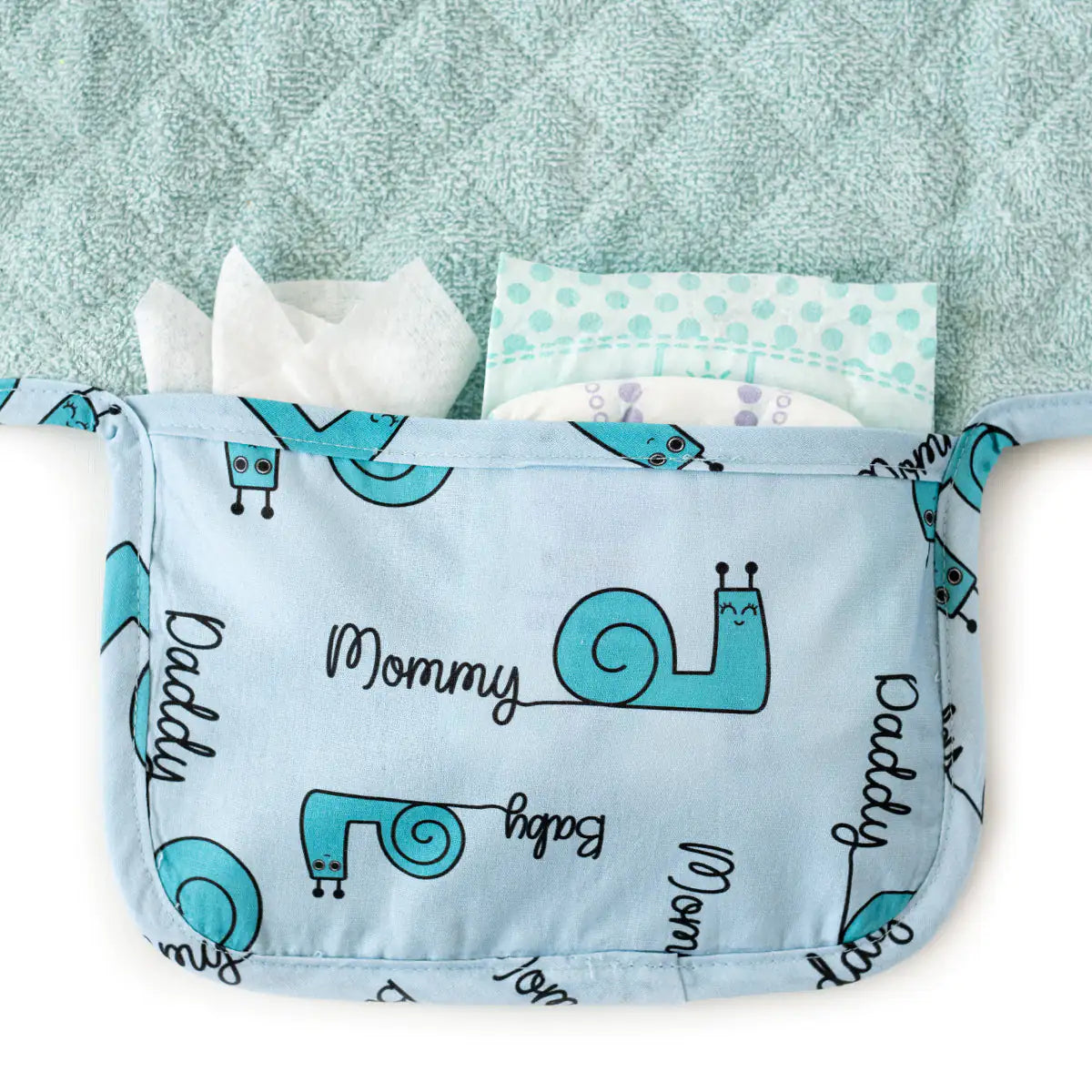 Milk&Moo "Sangaloz" Portable Baby Changing Pad | 100% Oeko-Tex Certified Cotton | Waterproof, Travel-Friendly & Soft for Sensitive Skin