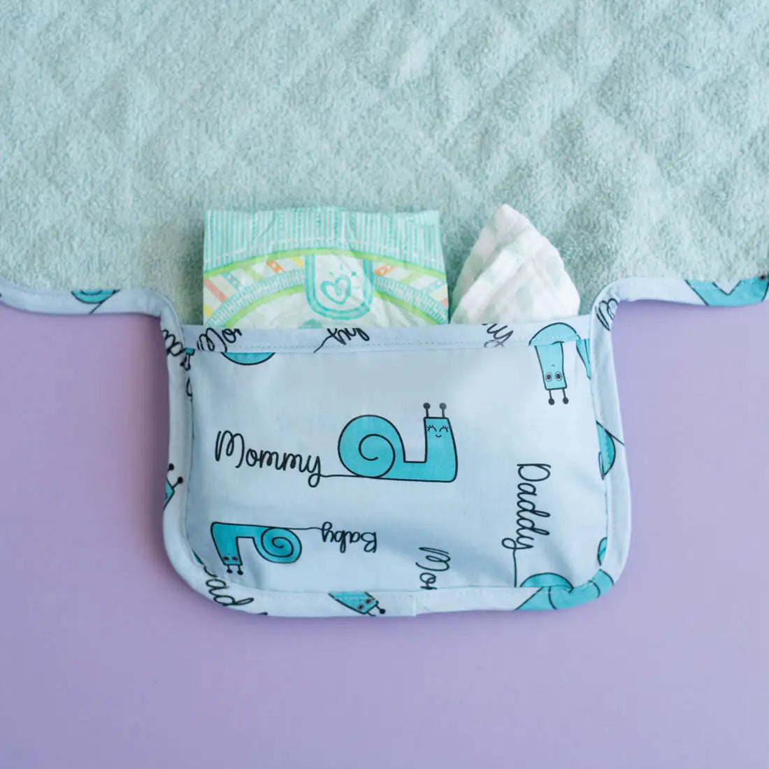 Milk&Moo "Sangaloz" Portable Baby Changing Pad  | 100% Oeko-Tex Certified Cotton | Waterproof, Travel-Friendly & Soft for Sensitive Skin