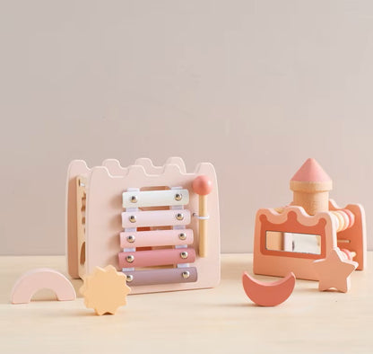 Montessori Wooden Castle Blocks – Educational Toy for Babies & Toddlers | Safe, Non-Toxic & Imaginative Play