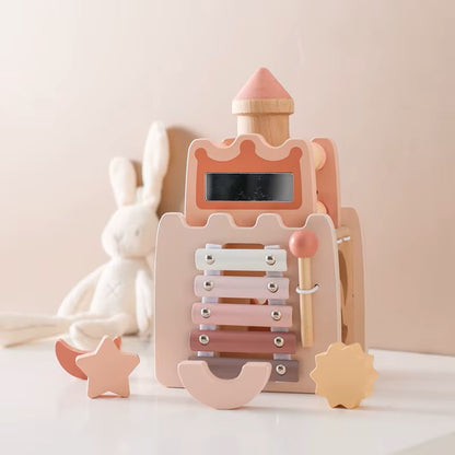 Montessori Wooden Castle Blocks – Educational Toy for Babies & Toddlers | Safe, Non-Toxic & Imaginative Play
