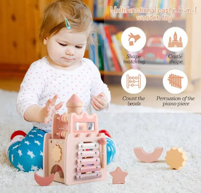 Montessori Wooden Castle Blocks – Educational Toy for Babies & Toddlers | Safe, Non-Toxic & Imaginative Play