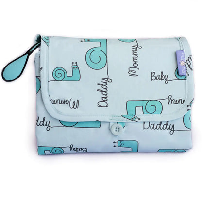 Milk&Moo "Sangaloz" Portable Baby Changing Pad  | 100% Oeko-Tex Certified Cotton | Waterproof, Travel-Friendly & Soft for Sensitive Skin